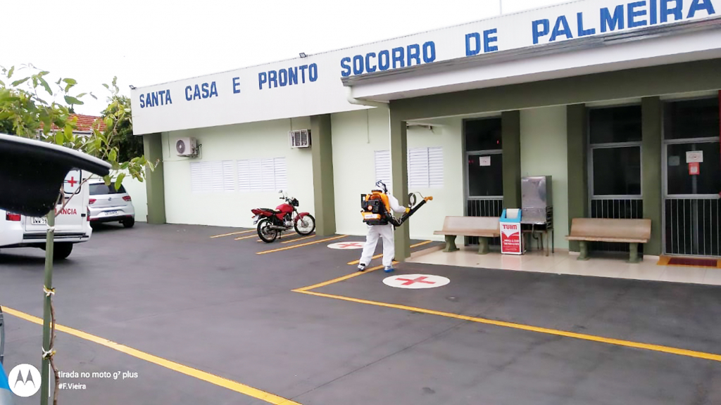 A execução da sanitização em locais que prestam serviços de saúde, como o Centro de Saúde III e a Santa Casa e Pronto-Socorro de Palmeira D’Oeste são bastante requisitadas