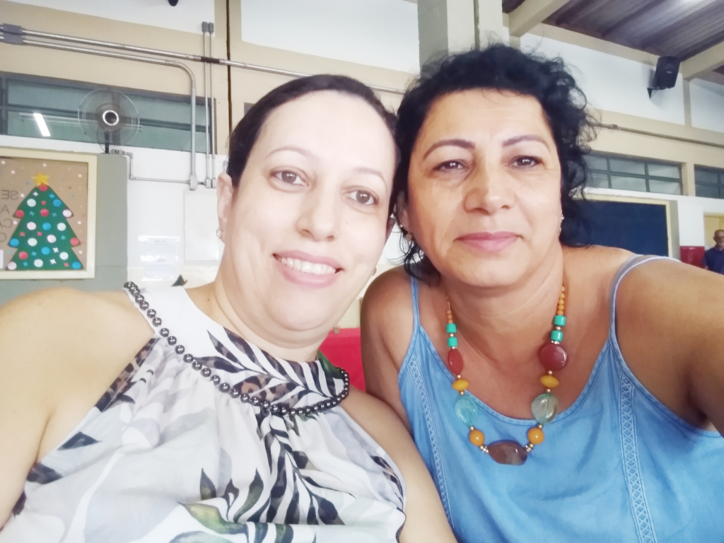 As idealizadoras do projeto, Cristiani Pereira Barbosa e Rosalina de Lázaro