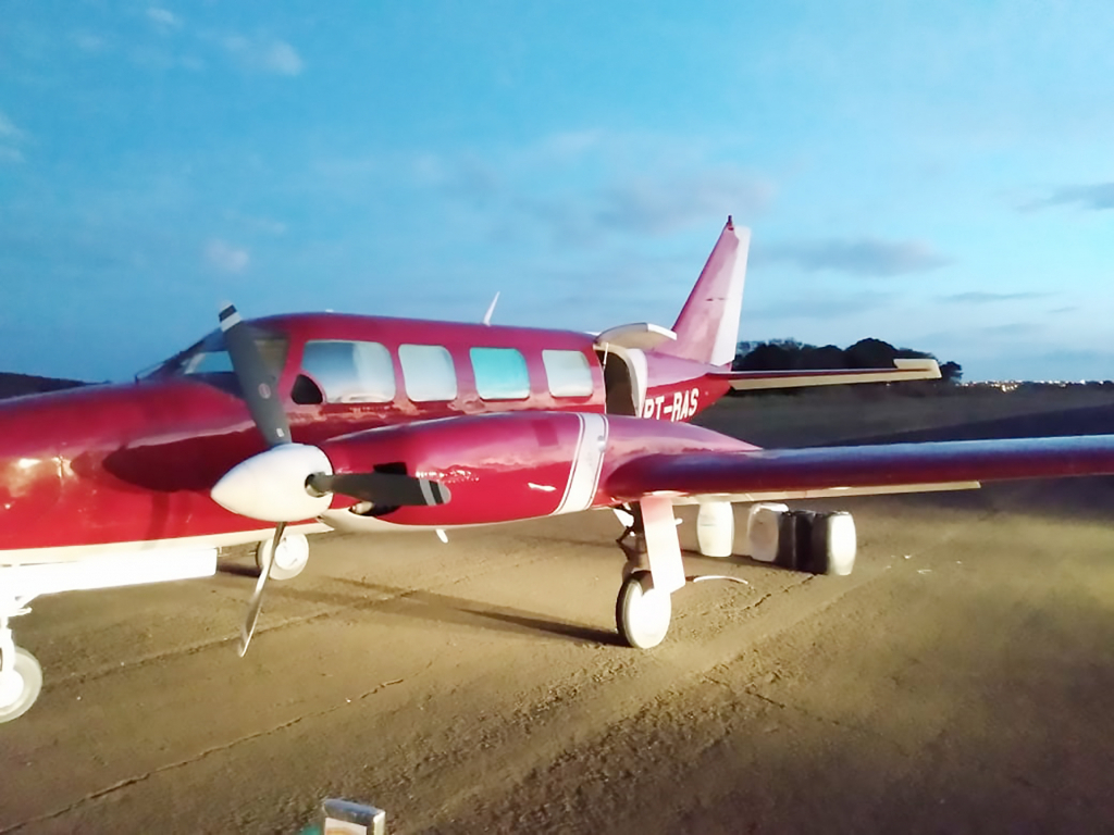 aeronave que transportava a droga foi escoltada pela Força Aérea Brasileira