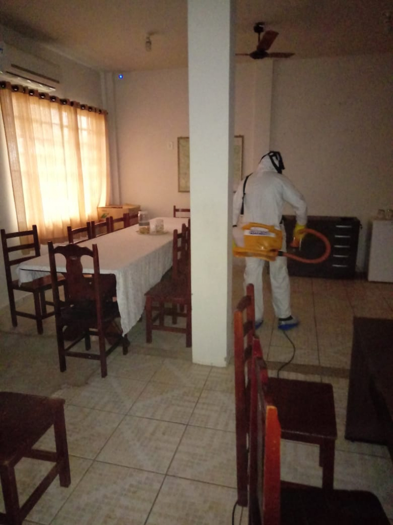 Na sala do prefeito, todo cuidado foi tomado pela equipe da Guizzo