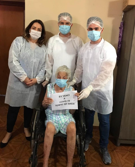 Idosa de 107 anos vence a Covid-19 dentro de casa na região