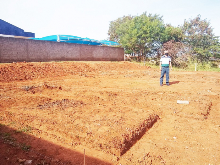 Local onde será construído o Anfiteatro