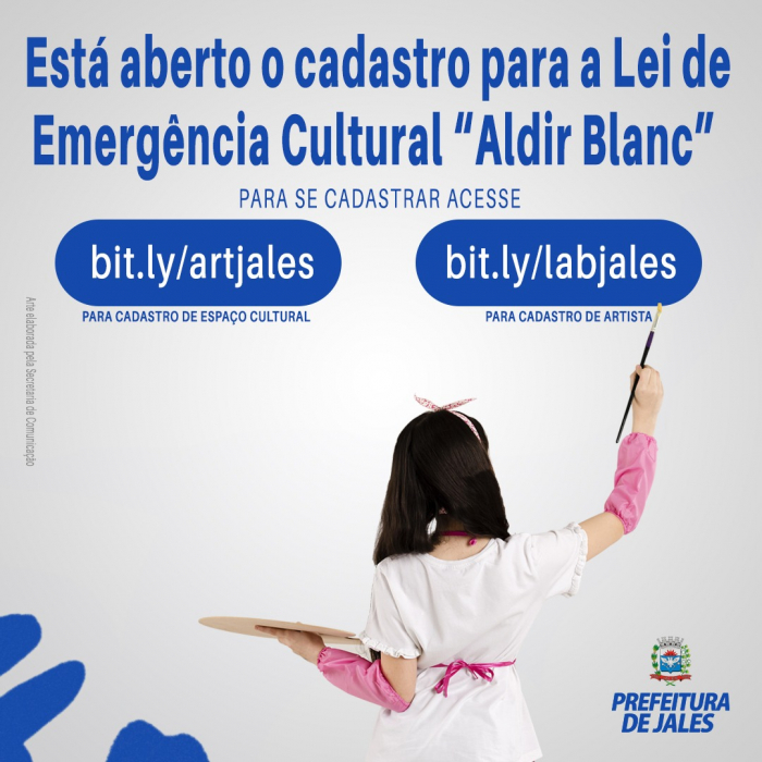 Prefeitura de Jales inicia período de cadastro para mapear artistas e espaços culturais
