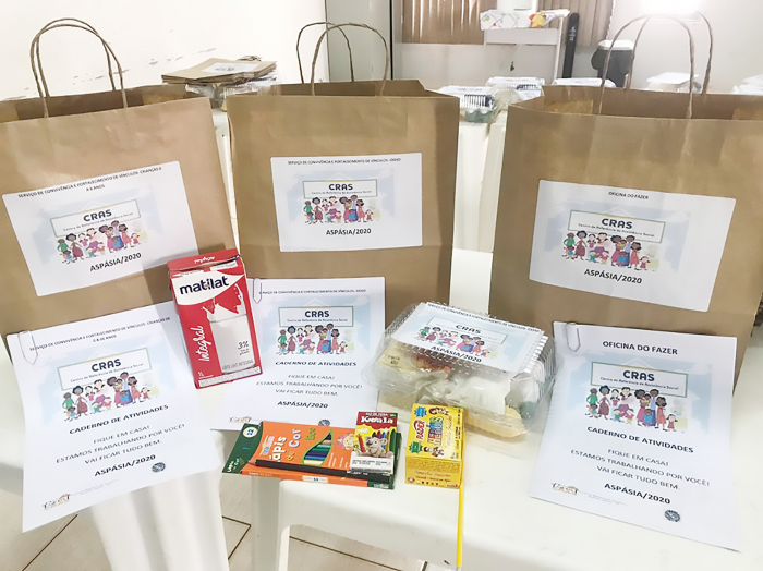 CRAS de Aspásia entrega kits com intuito de proporcionar interação e fortalecimento de vínculos aos atendidos