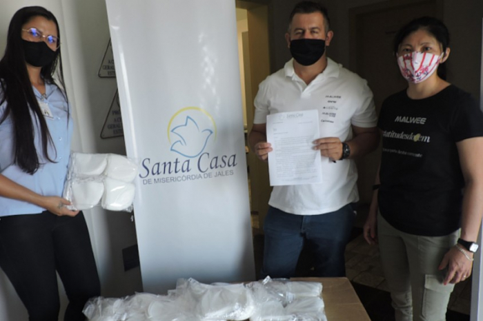 Santa Casa de Misericórdia de Jales recebe seis mil máscaras de empresa