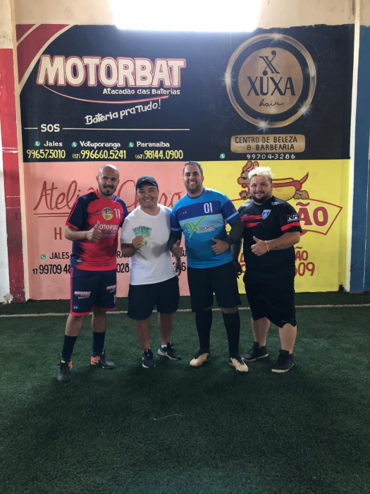 Os campeões Marlin e Paraíba, Dani e Eduardo Matheus, o “Du Bola”