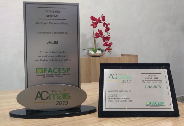 Associação Comercial de Jales é finalista pelo 2º ano seguido em Prêmio da Facesp