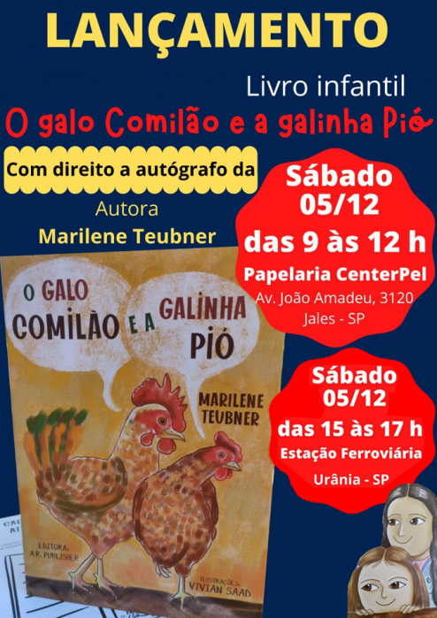 O lançamento do livro será realizado em Jales e em Urânia