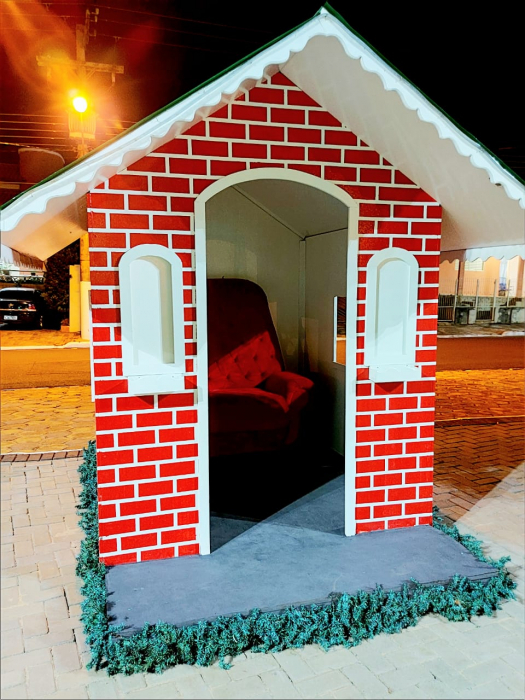 A linda casinha do Papai Noel