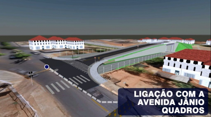 Projeto de um dos viadutos que serão construídos em Jales