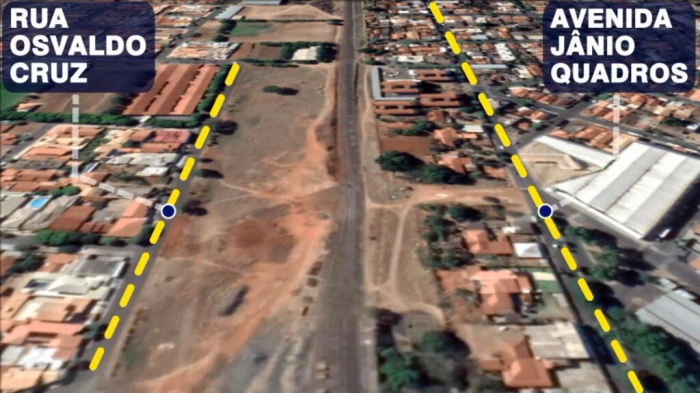 Projeto de um dos viadutos que serão construídos em Jales
