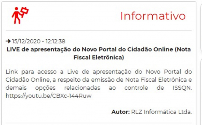 Prefeitura anuncia o lançamento de novo sistema de emissão de nota fiscal eletrônica
