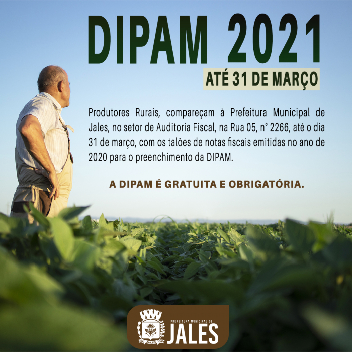 Produtores Rurais devem entregar a DIPAM até dia 31 de março