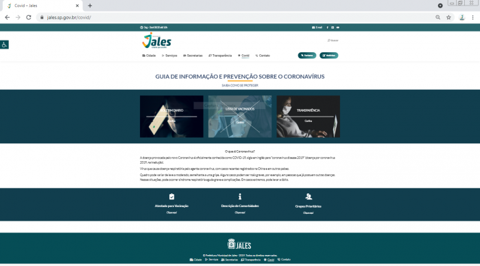 Saúde disponibiliza atestado padrão para vacinação de pacientes com comorbidades no site da Prefeitura de Jales
