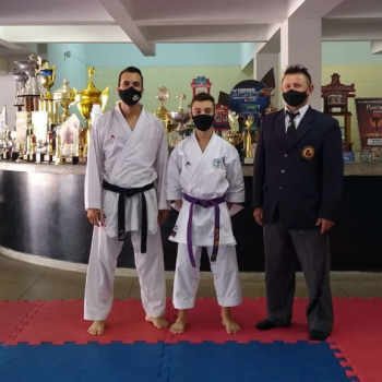 Sensei Edson F. Resende, Atleta Arthur Lima e Sensei Cloudoardo Zanon