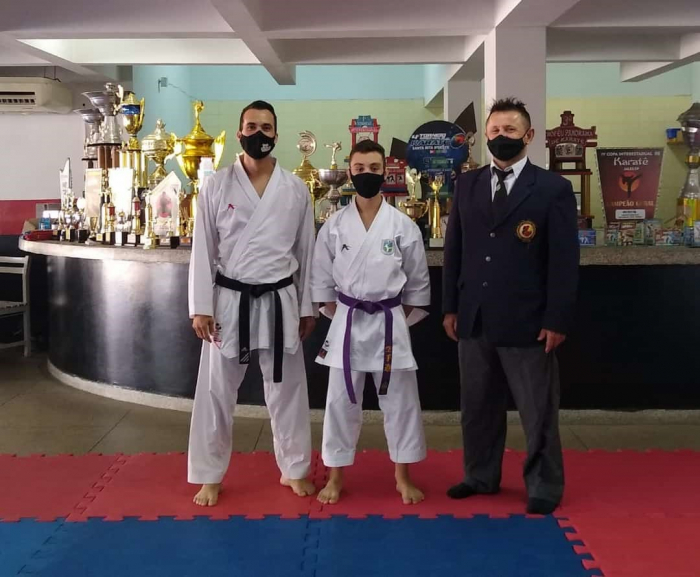 Sensei Edson F. Resende, Atleta Arthur Lima e Sensei Cloudoardo Zanon