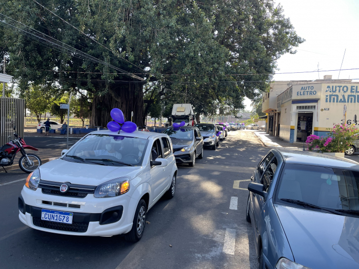 A carreata percorreu as principais ruas e avenidas de Jales