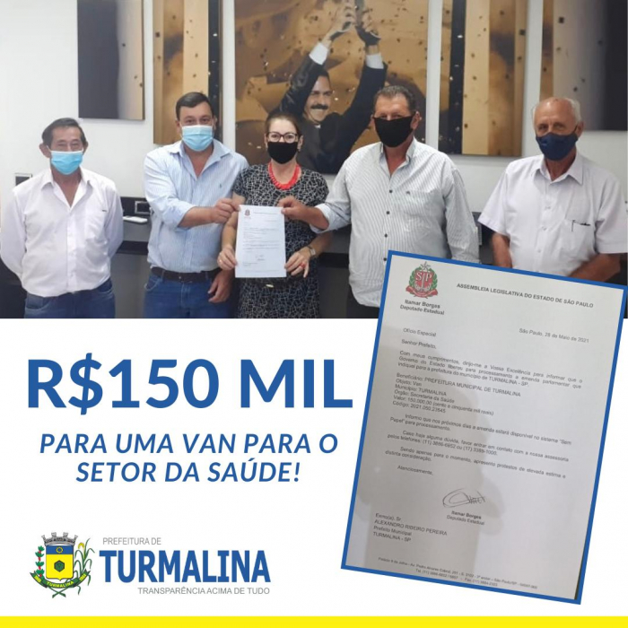 Turmalina recebe emenda de R$150 para o setor da saúde