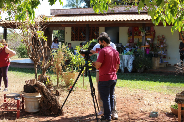 Cinegrafistas captaram imagens na propriedade rural da família Teixeira, na Estrada da Uva e também na área central do município