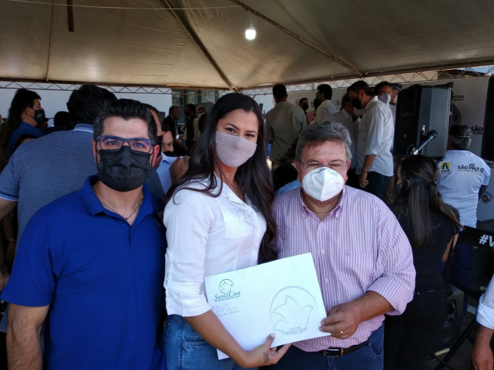 Participaram da entrega do ofício ao Deputado Estadual, Carlão Pignatari, o médico, Ricardo Gouveia junto ao setor de Captação