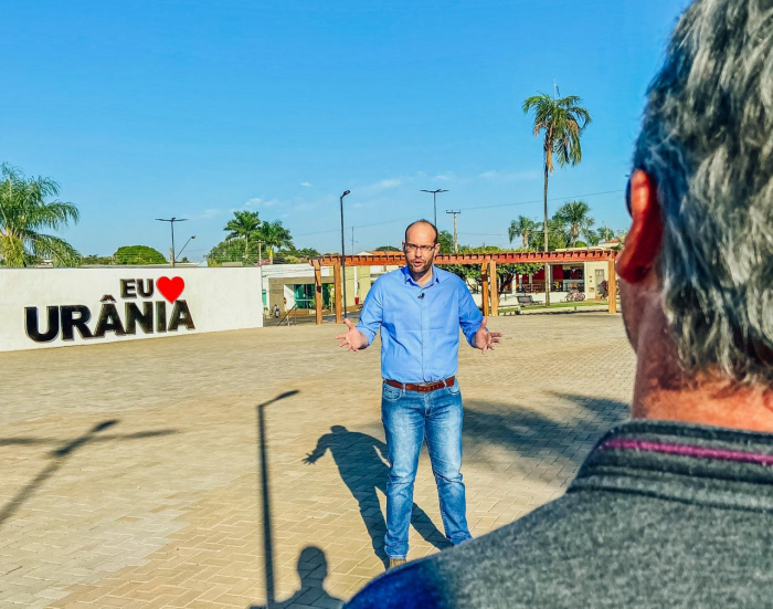 O Prefeito de Urânia, Márcio Arjol também participou das gravações