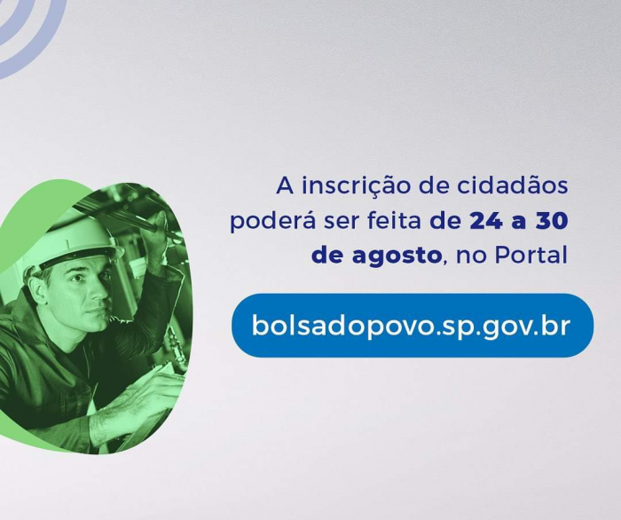 Inscrições para o “Bolsa Trabalho” já estão abertas