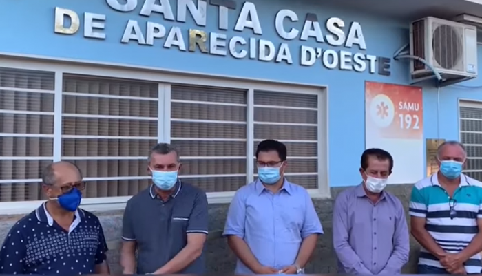 Aparecida D'Oeste: prefeito municipal Izaías Sanchez recebe deputado estadual Rodrigo Moraes