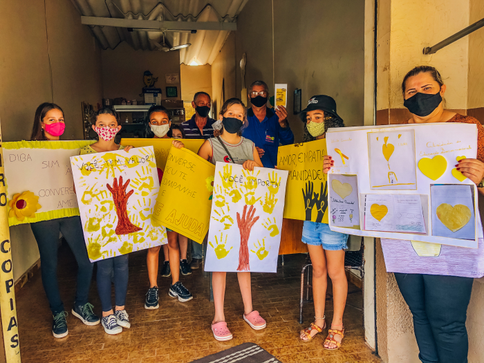 Campanha Setembro Amarelo envolve alunos da rede estadual de ensino de Urânia