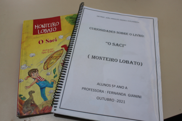 A obra O Saci, de Monteiro Lobato, inspirou a criação do livro de curiosidades