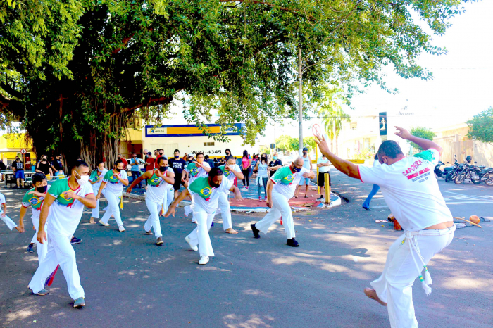 A Capoeira também atraiu os olhares dos visitantes