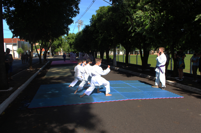 Artes marciais como judô, karatê e taekwondo também foram representadas na Rua de Lazer