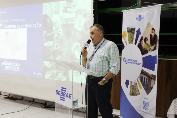 O Encontro de Articulação Regional contou com a presença do assessor da diretoria de administração do Sebrae, Dedé Martelli