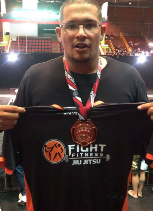 João Faustino ficou com o terceiro lugar na categoria pesadíssimo