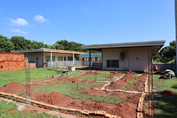 Na unidade escolar serão construídas duas novas salas para maternais, dois novos berçários, um lactário e dois novos banheiros