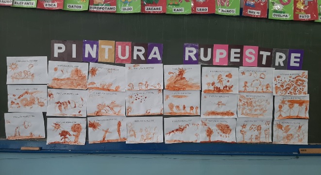 Arte Rupestre foi tema de estudo de alunos da Educação Infantil