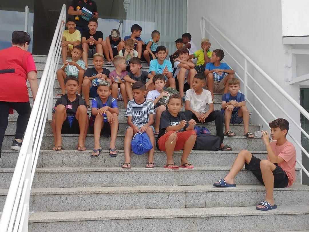 Meninos de Três Fronteiras realizam teste para o Clube Regatas do Flamengo