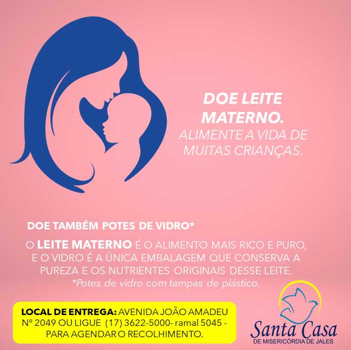 Santa Casa de Jales solicita a doação de leite materno