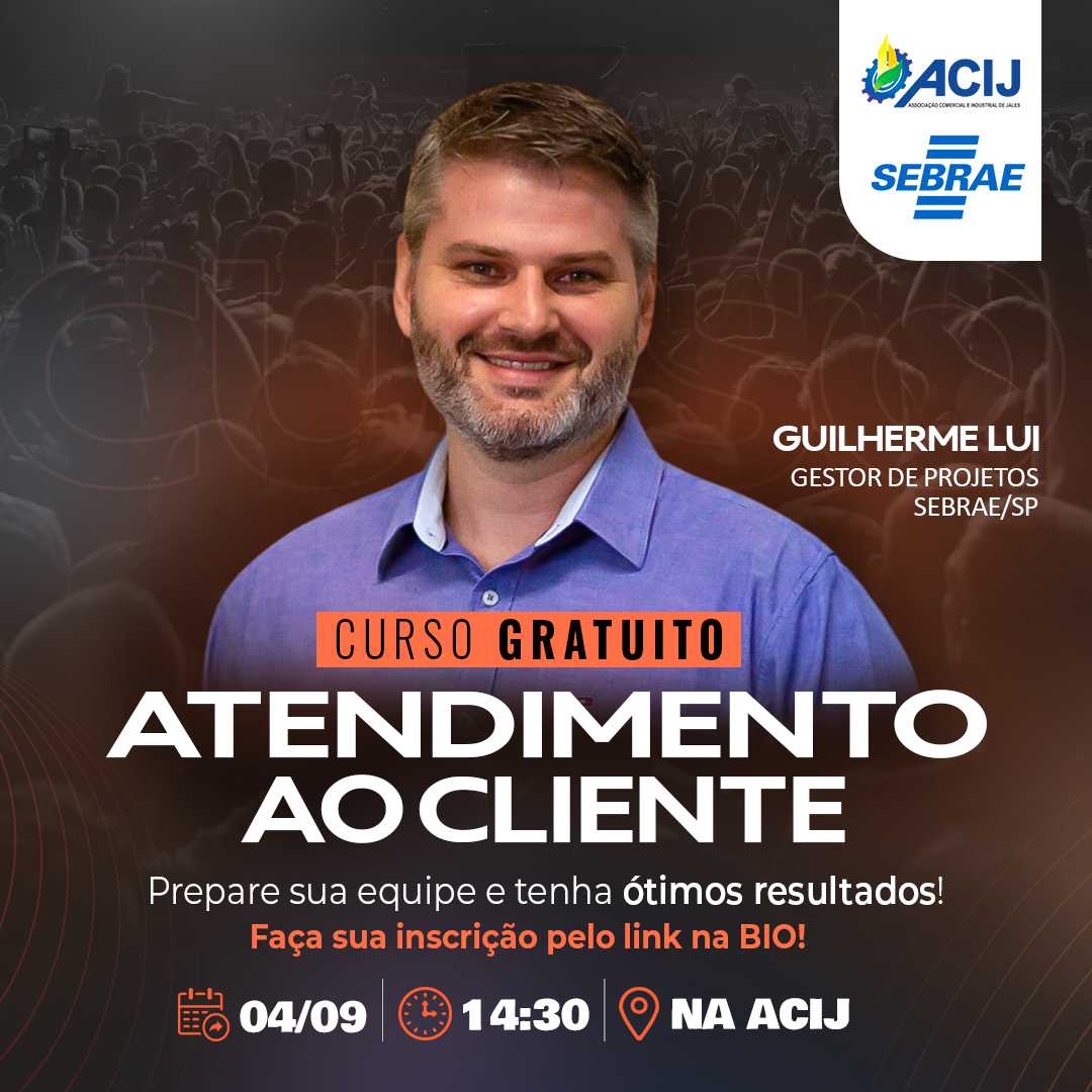 ACIJ abre turma de técnicas de atendimento no varejo em parceria com o SEBRAE