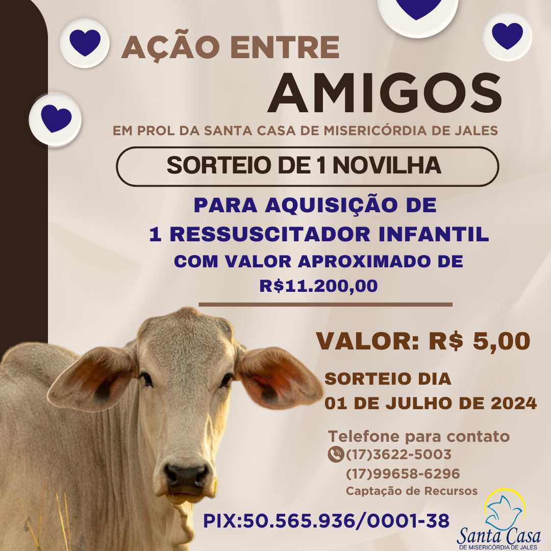 Ação Entre Amigos é organizada para aquisição de aparelho infantil na Santa Casa