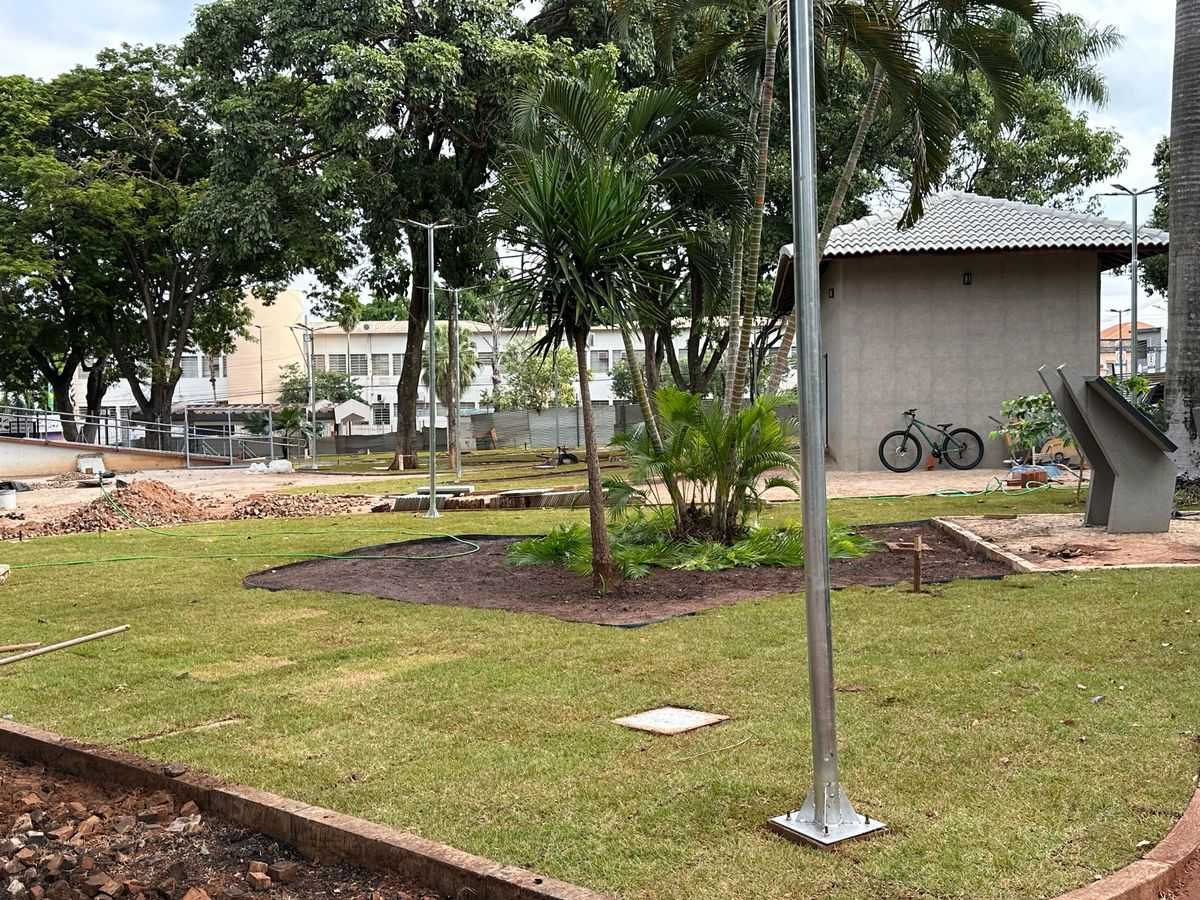 Reforma da Praça João Mariano de Freitas entra na fase final, em Jales