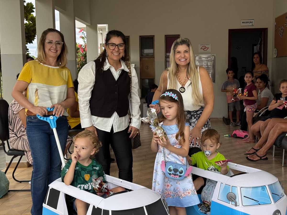 Crianças das EMEIs de Jales e do CIACA recebem ovos de Páscoa em ação solidária