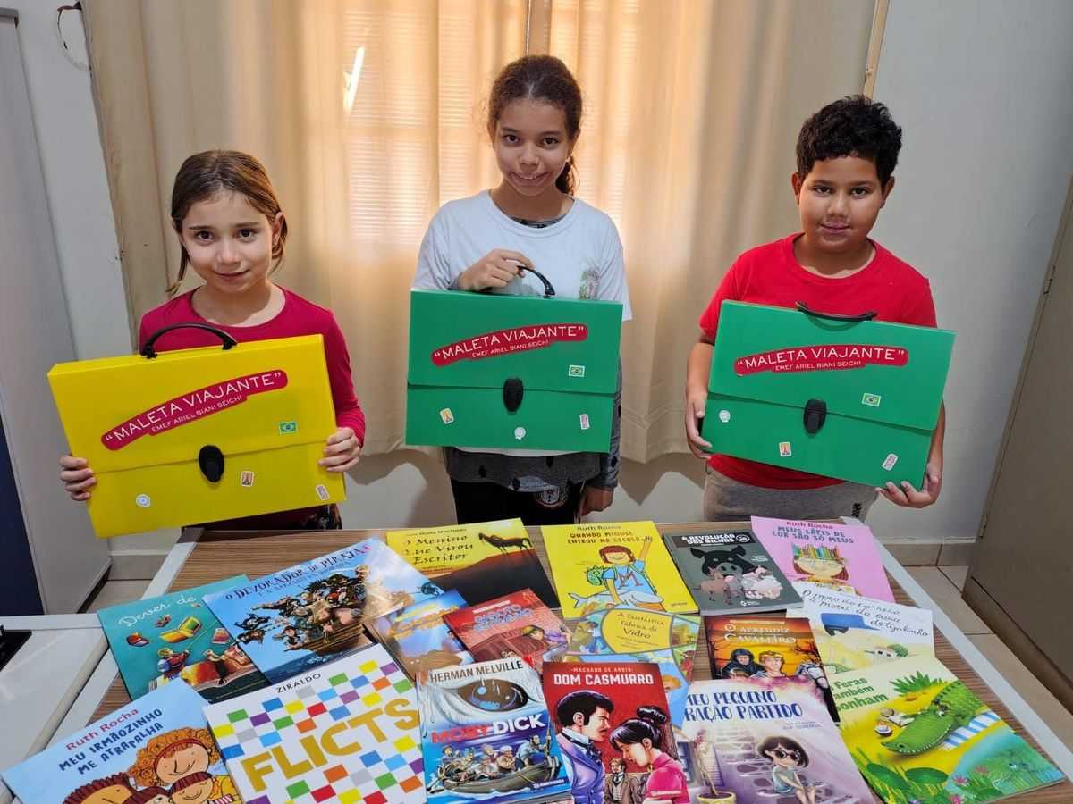 Projeto Maleta Viajante é realizado com alunos de Santa Rita