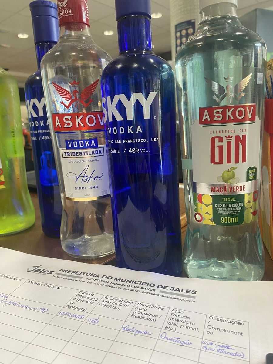 Jales intensifica fiscalização de bebidas alcoólicas para coibir contaminação por metanol
