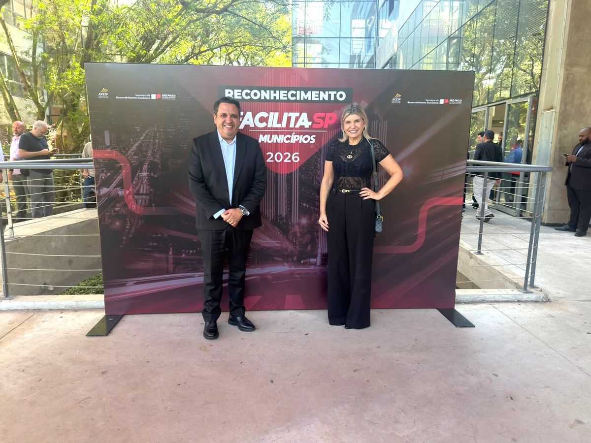 Prefeito Luis Henrique e a primeira-dama Alziane no Centro de Difusão Internacional da Universidade de São Paulo (CDI-USP)