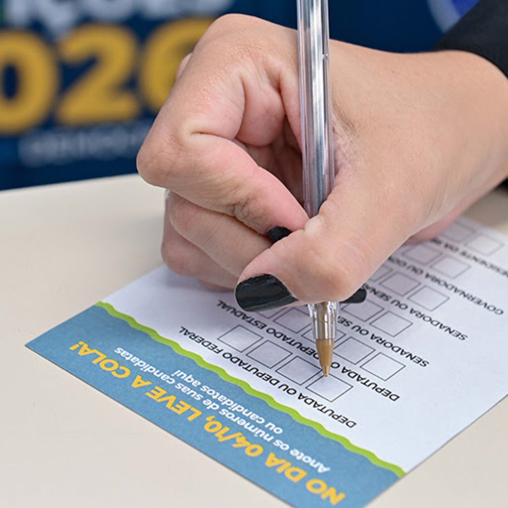 Eleições 2026: ordem de votação está na colinha eleitoral