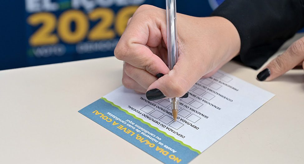 Eleições 2026: ordem de votação está na colinha eleitoral
