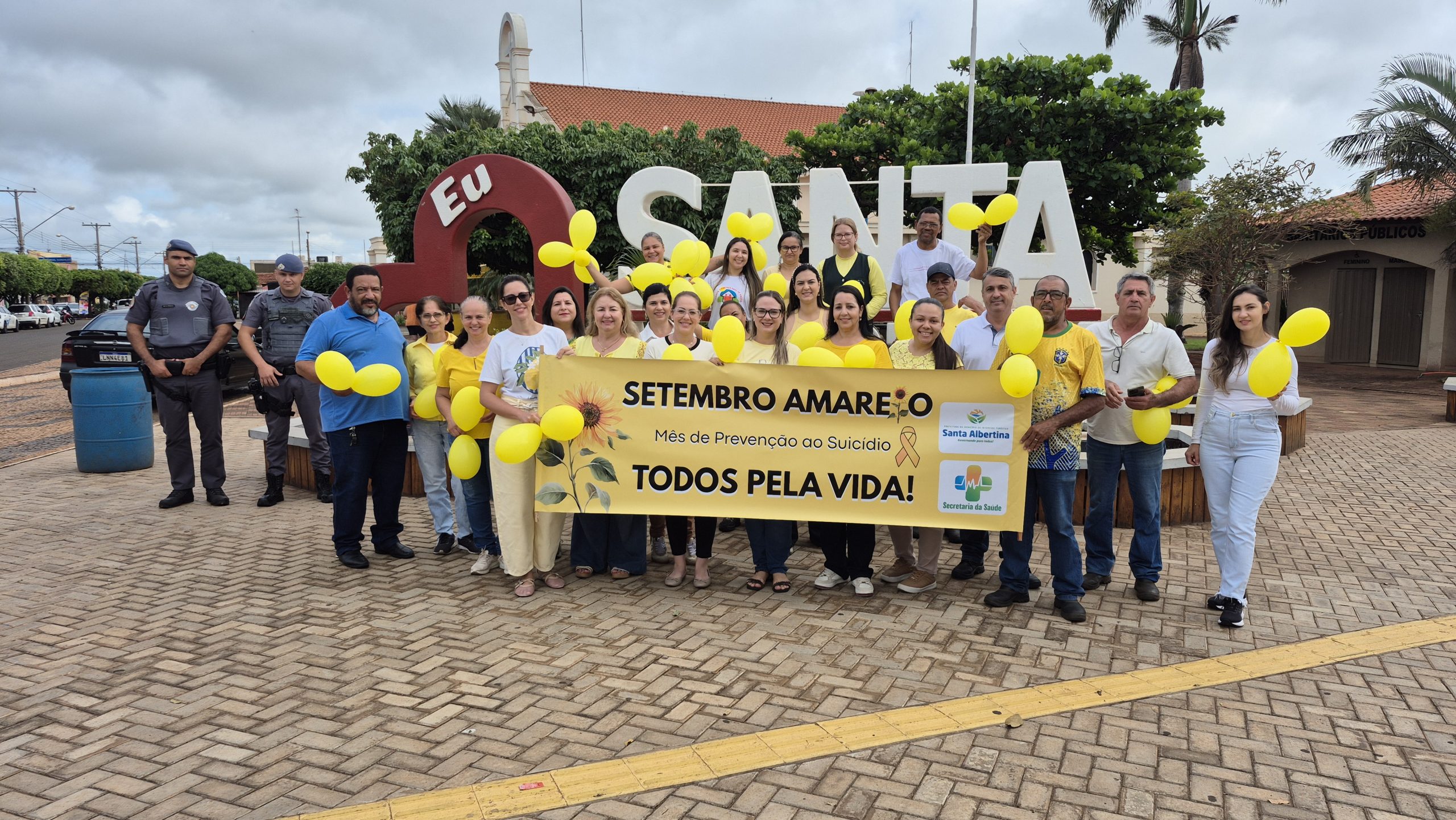 Santa Albertina promove passeata de conscientização em alusão ao Setembro Amarelo